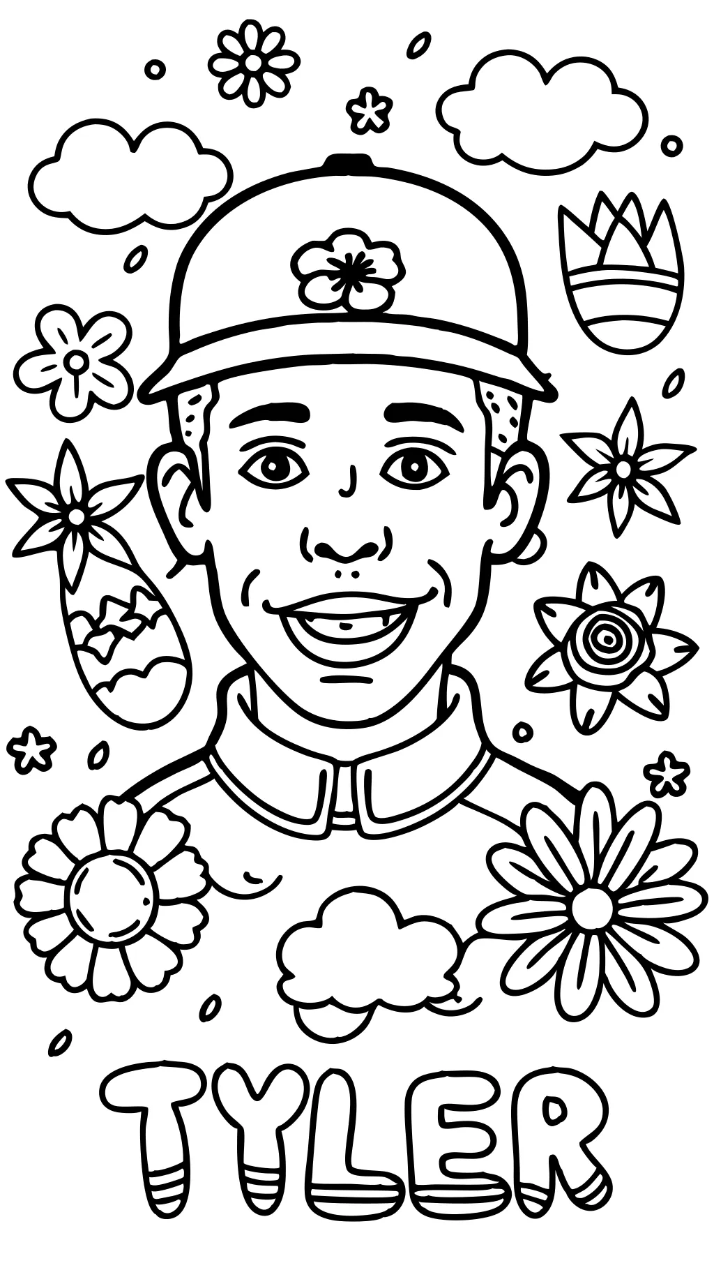 tyler the creator coloring pages